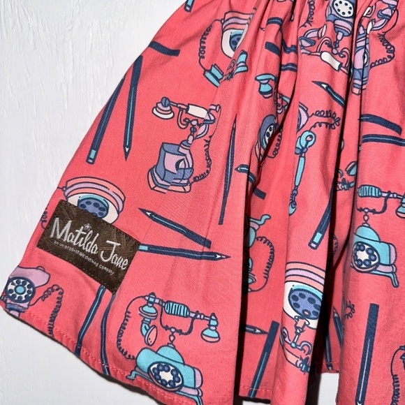 MATILDA JANE Girls 4 / Secret Fields / Hold the Phone Twirl Pocket Floral Skirt - Picture 7 of 7
